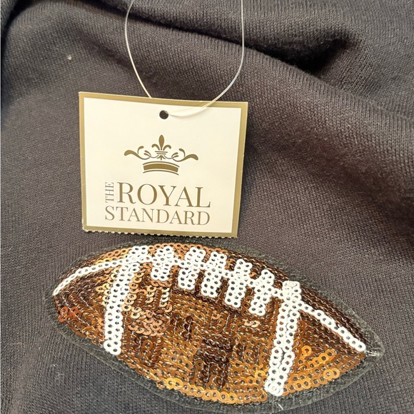 The Royal Standard Football Queen Sequin Sweatshirt size XS NWT - Picture 5 of 14